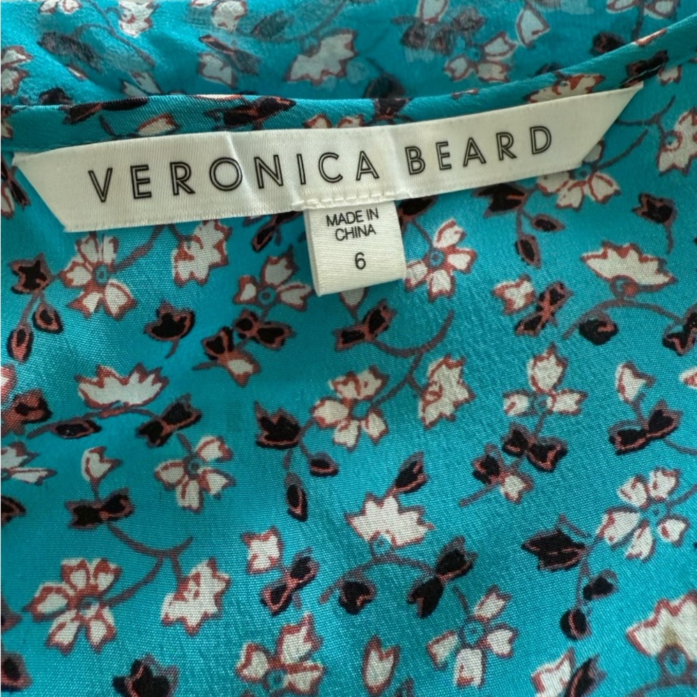 Veronica Beard Blue Floral Blouse